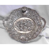 Конфетница Фруктовница 31 х 27 Фрукты Серебрение 05