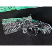 Штрафная рюмка пистолет, хрусталь. Борисовский хрустальный завод