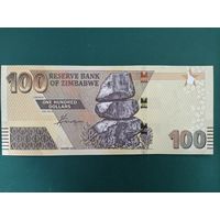 100 долларов Зимбабве.