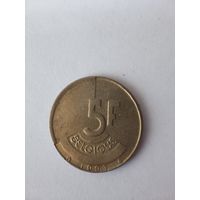 Бельгия 5 франков 1993