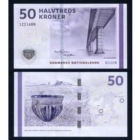 Дания 50 крон 2009 г. (2013 г.) (P-65f(2), UNC) [Jensen - Sorensen]