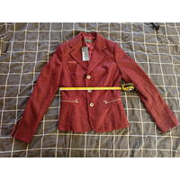 Костюм красный (пиждак+юбка), Б/У 2 дня, ТОРГ