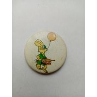 ЗНАЧОК НУ-ПОГОДИ !!! ЗАЕЦ (металл)