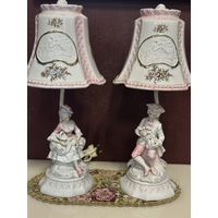 Шикарные настольные парные лампы, Европа, много лотов с рубля
