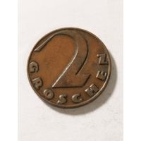 Австрия 2 гроша 1927