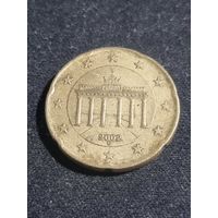 Германия 20 евроцентов 2002 D