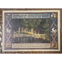 Нотгельд 50 пфеннигов 1921 год. Поппенбюттель. Веймарская республика