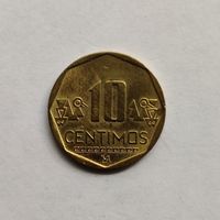 Перу 10 сентимо  2016 г.