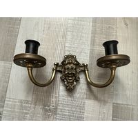 Старинный настенный светильник, бра , латунь