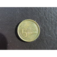 Сингапур 5 центов, 2013. С 20 копеек. Распродажа коллекции. Смотрите другие лоты.