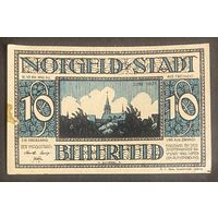 Нотгельд 10 пфеннигов 1921 год. Биттерфельд. Веймарская республика