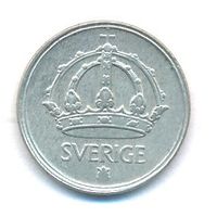 Швеция 10 эре 1944 года Ag _состояние VF/XF