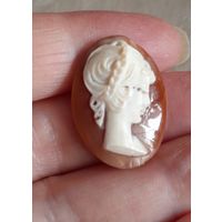 Камея из натуральной раковины.