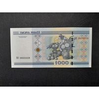 1000 рублей 2000 года. Беларусь. Серия ЕЯ 0655559. UNC