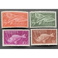 Испанские колонии. Сахара 1954. Рыбы 4 марки 147-50