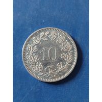 Швейцария 10 раппенов 2004