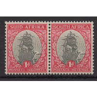 1933 Южная Африка ** Корабль, сцепка 2 марки, Британские колонии