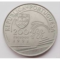 200 эскудо 1991 года Португалия, отличная! Христофор Колумб