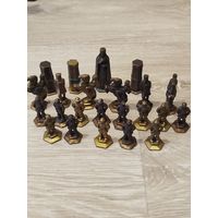 Редкость,старинные латунные и обмедненные шахматы 23 3 шт,с рубля