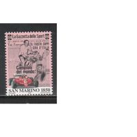 Сан-Марино-1996 (Мих.1675) , ** , Спорт, Велоспорт ,Автомобили, Футбол(одиночка)