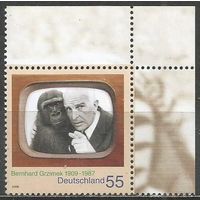 Германия. 100 лет со дня рождения Б.Грижимек. Директор Берлинского зоопарка. 2009г. Mi#2731.