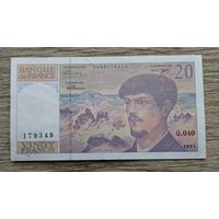 Werty71 Франция 20 франков 1993  банкнота