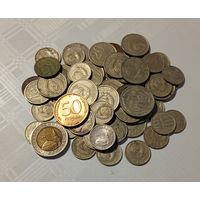 Монеты СССР 62 штуки (20,15,10 ,50 копеек)