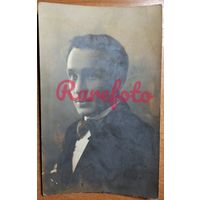 1930-е Открыточный формат джентельмен межвоенная Польша (Западная Беларусь) типаж ретро фото