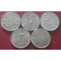 25 центов (квотер) 2003 Р США Миссури. Иллинойс. Алабама.Арканзас. Мэн.