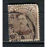 Бельгия - 1915/1922 - Король Альберт I 2С - (есть тонкое место) - [Mi.114I] - 1 марка. Гашеная.  (Лот 10Gx)-T4P25