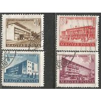 Венгрия. Пятилетка. Здания Будапешта. 1951г. 4 марки.