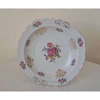 Блюдо фарфор слоновая кость позолота Schwarzenhammer Germany