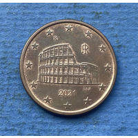 Италия 5 евроцентов 2020