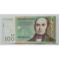Литва 100 лит 2007г,серия АЕ 7179207 AU Цена снижена.8