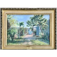 Красовский Е.Е. "Весна". 1950 г. Х/М. Размер с родной рамой 80х63 см.