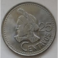 Гватемала 25 сентаво 1987 год UNC. А-2