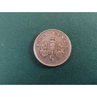 5 пенсов Великобритания.
