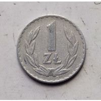 1 злотый 1974 года Польша. Народная Республика. Красивая родная патина!