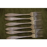 Вилки мельхиоровые  6 шт.  ( 18 см )