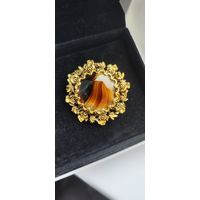 Брошь худ стекло Англия