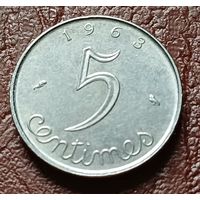 Франция 5 сантимов, 1963     ( 2-1-8 )