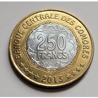 Коморские острова 250 франков 2013 30 лет независимости