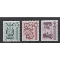 Австрия 1970** Старинные часы серия 3 марки