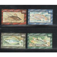 Папуа Новая-Гвинея-1993 (Мих.689-693) , ** , Морская фауна,Рыбы (полная серия)
