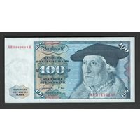 Германия ФРГ 100 марок 1977 года. Тип Р-34b. Состояние XF+