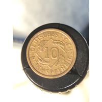 Германия 10 рейхспфеннигов 1925 А