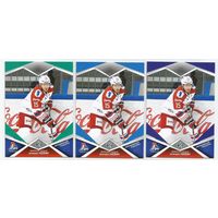 Брендон Козун / "Локомотив" Ярославль  / 3шт. параллели: синяя, фиолетовая, зеленая / Коллекция "SeReal Карточки КХЛ 2016-2017".