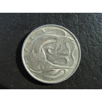 Сингапур 20 центов, 1976. С 20 копеек. Распродажа коллекции. Смотрите другие лоты.