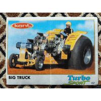 Вкладыш Turbo (Турбо) Sport (серия 141-210, Спорт), номер 157, Big Truck. Возможен небольшой торг.