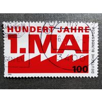 Марка Германия 1990 год 100-летие празднования 1 Мая